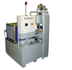 Filter system for turning machines